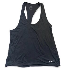Nike Dri-Fit Running Training Tank Top Women’s M Black Racerback Gym